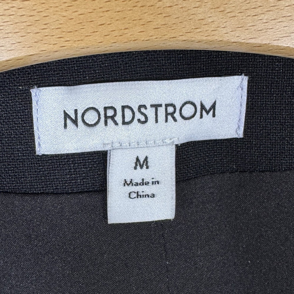 NWT Nordstrom Women's Black Tailored Waistcoat Vest Button Front Career Size M - Picture 6 of 9